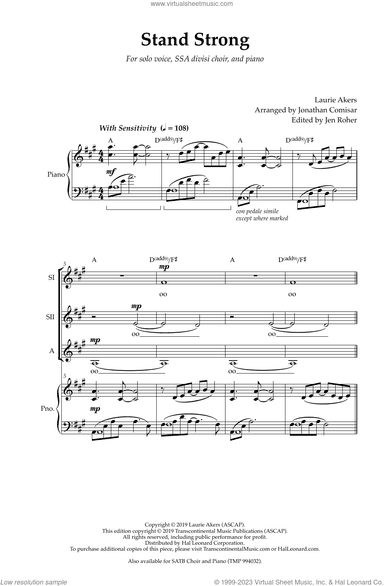 Stand Strong (arr. Jonathan Comisar)