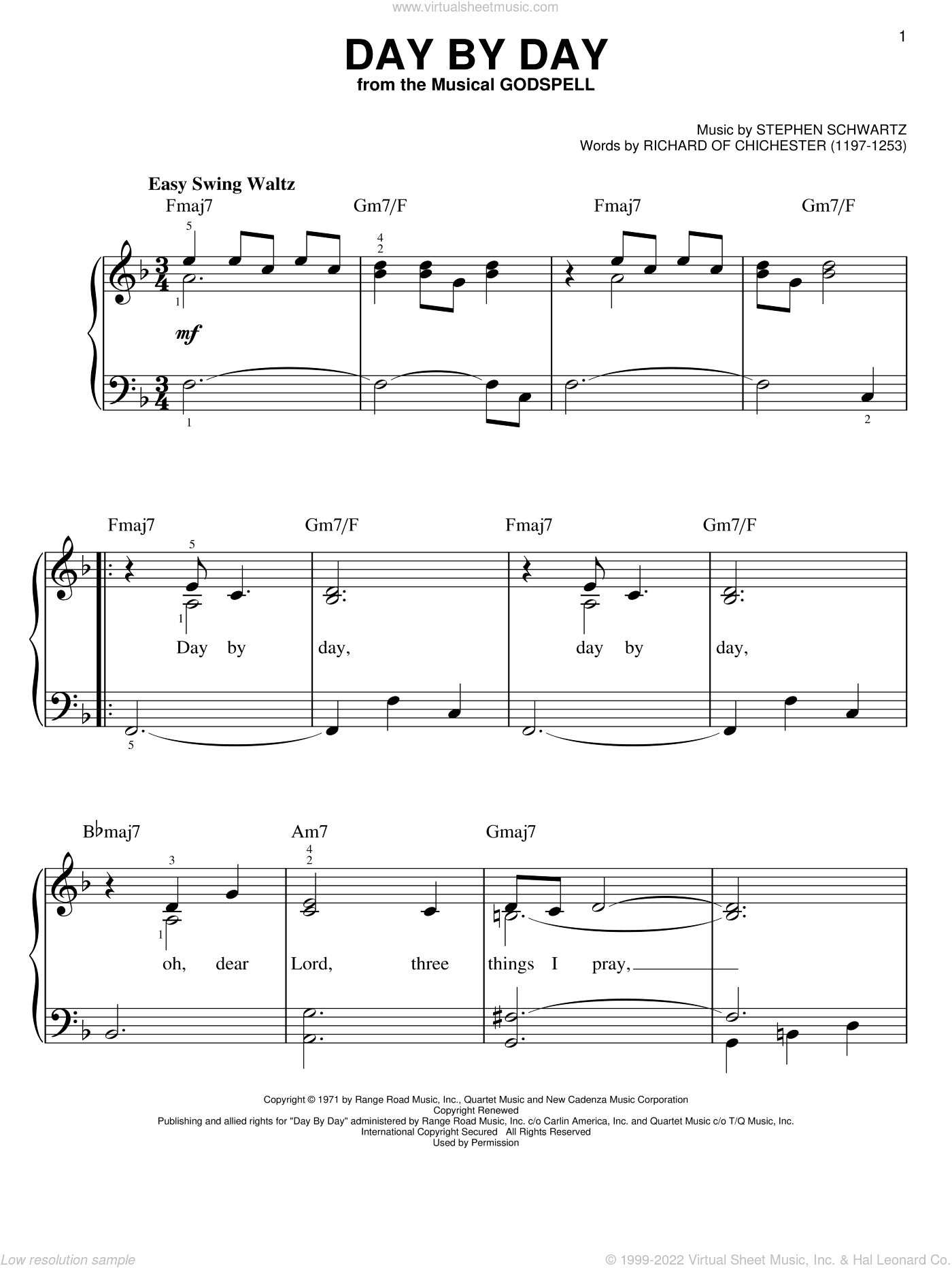 Day By Day (from Godspell)