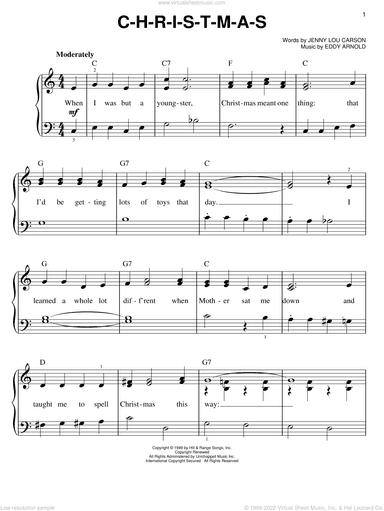 C-H-R-I-S-T-M-A-S, (easy)