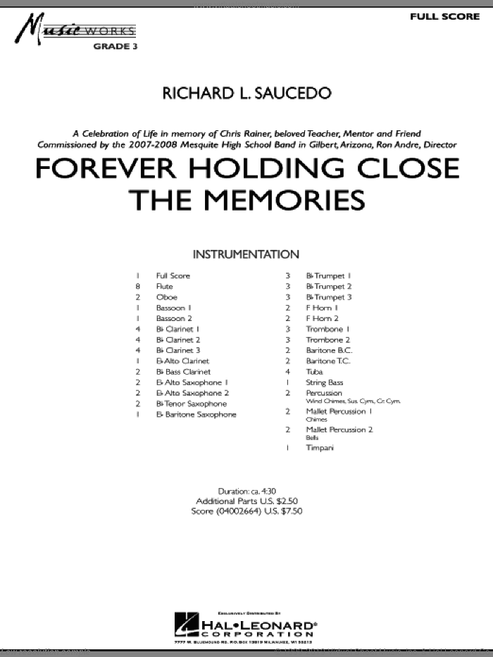 Forever Holding Close the Memories (COMPLETE)