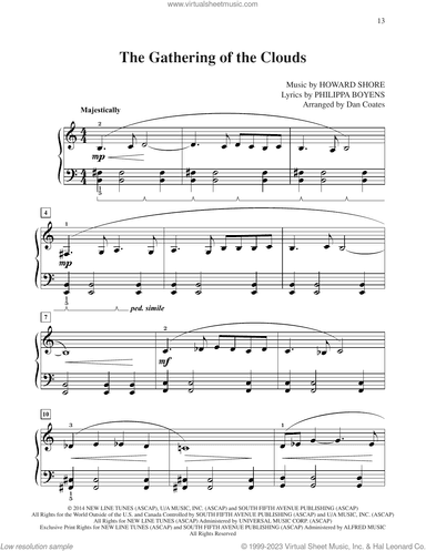 The Gathering Of The Clouds (from The Hobbit: The Battle of the Five Armies) (arr. Dan Coates)