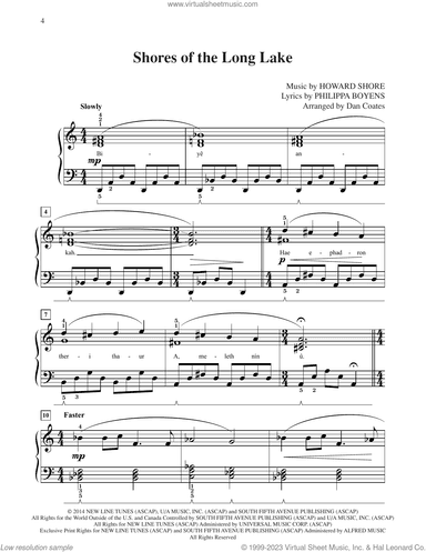 Shores Of The Long Lake (from The Hobbit: The Battle of the Five Armies) (arr. Dan Coates)