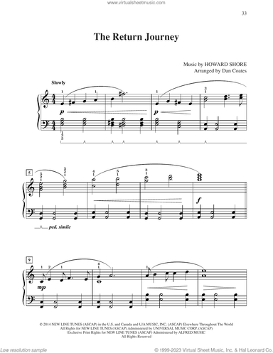 The Return Journey (from The Hobbit: The Battle of the Five Armies) (arr. Dan Coates)