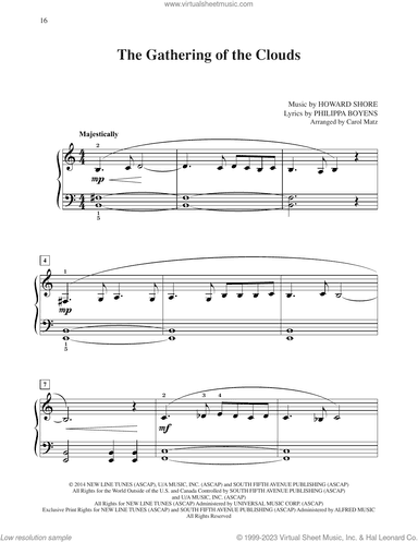 The Gathering Of The Clouds (from The Hobbit: The Battle of the Five Armies) (arr. Carol Matz)