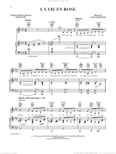 La Vie En Rose (from A Star Is Born)