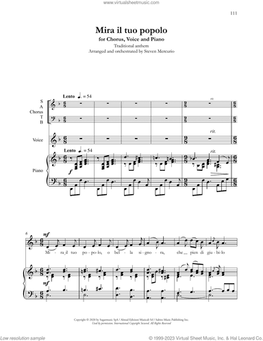 Mira il tuo popolo (arr. Steven Mercurio)