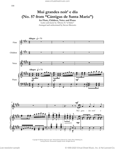 Mui grandes noit' e dia (No. 57 from Cantigas de Santa Maria) (arr. Steven Mercurio)