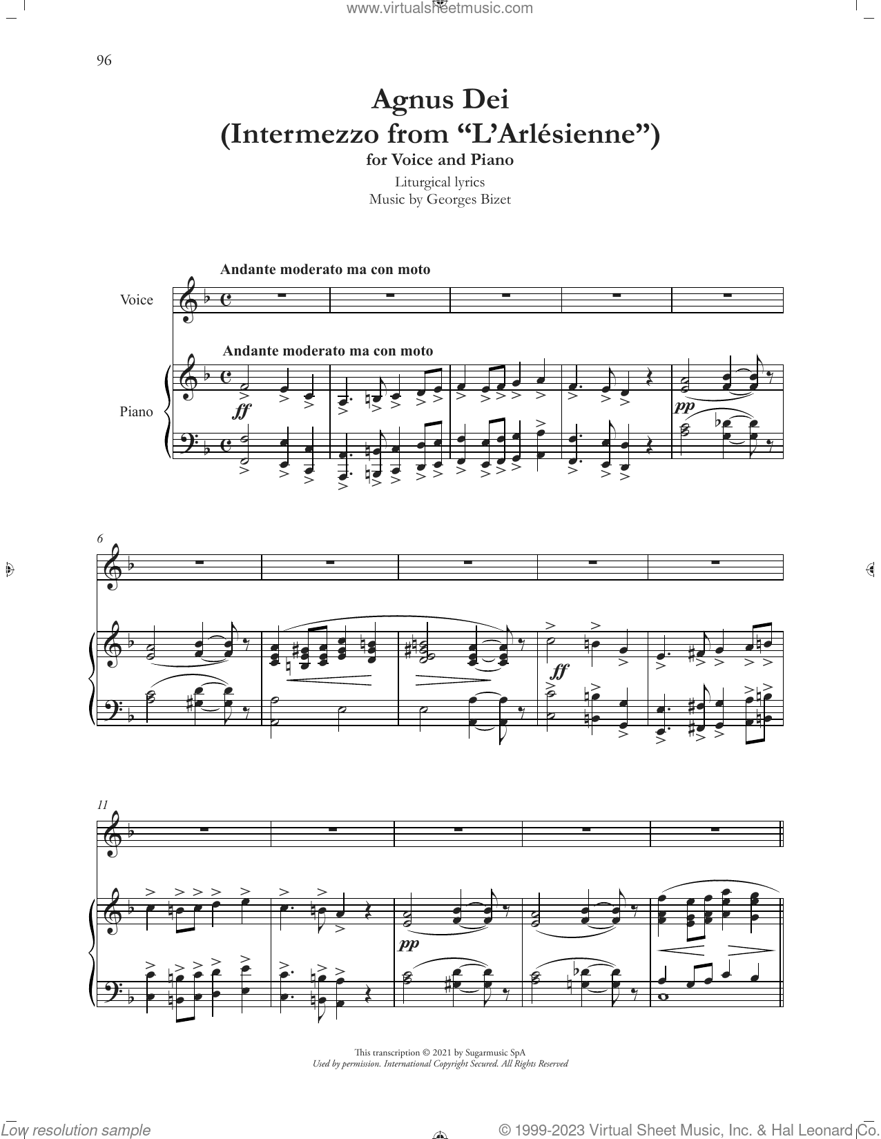 Agnus Dei (Intermezzo from "L'Arlesienne")