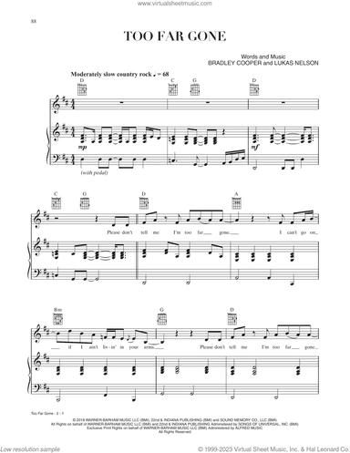Too Far Gone (from A Star Is Born)