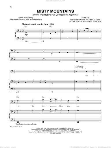 Misty Mountains (from The Hobbit: An Unexpected Journey)
