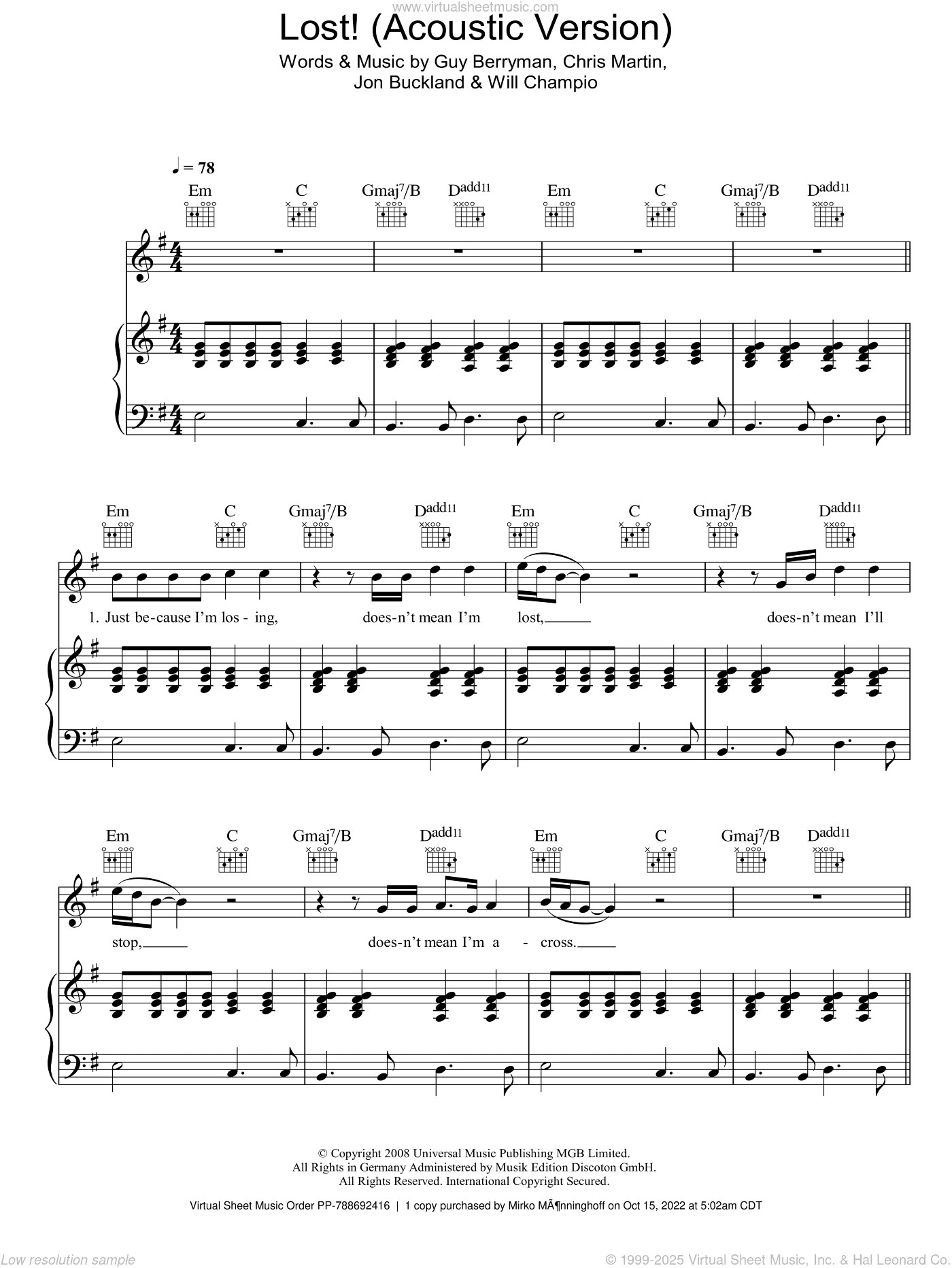 Lost! (Acoustic Version)