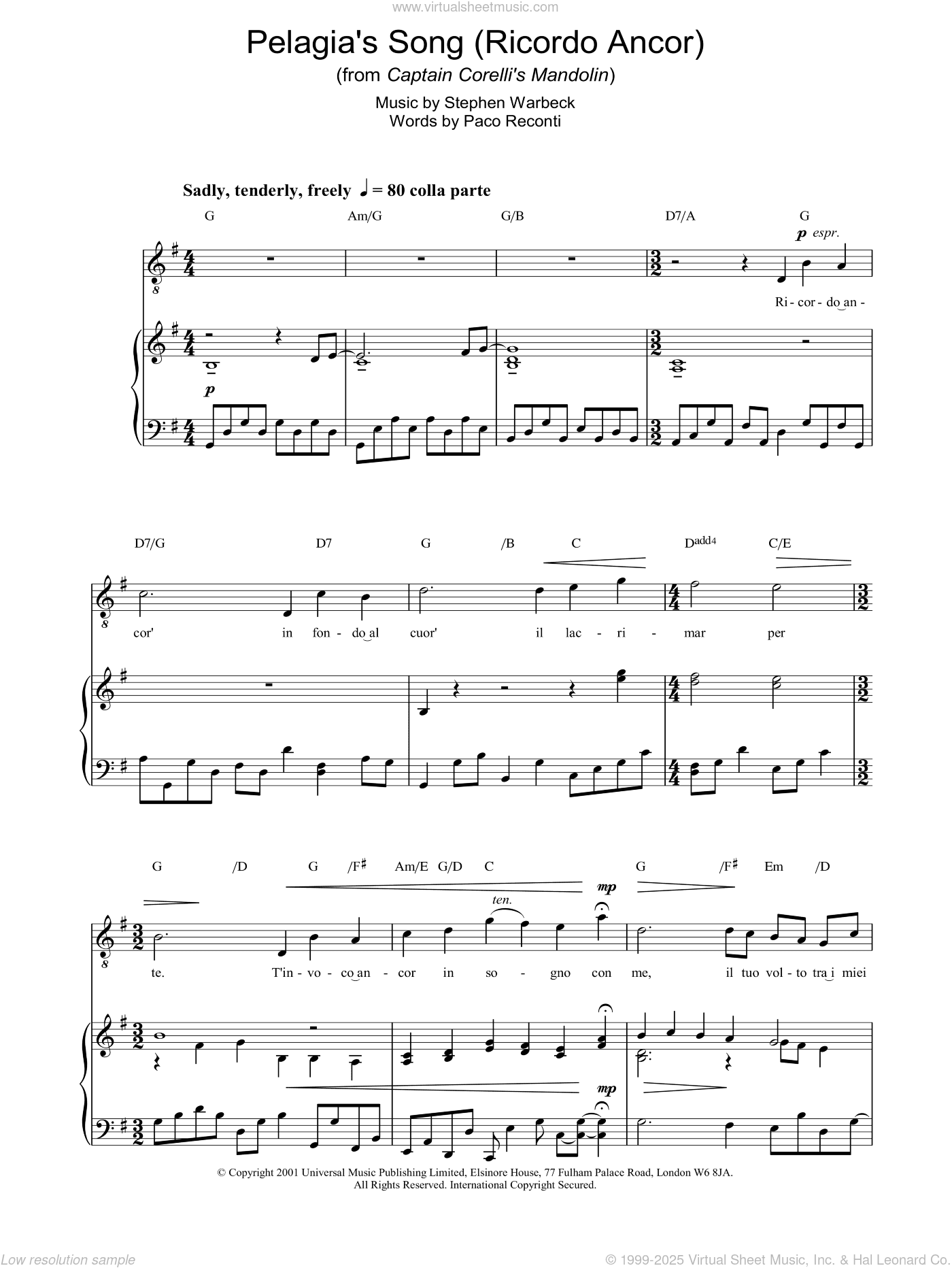 Pelagia's Song