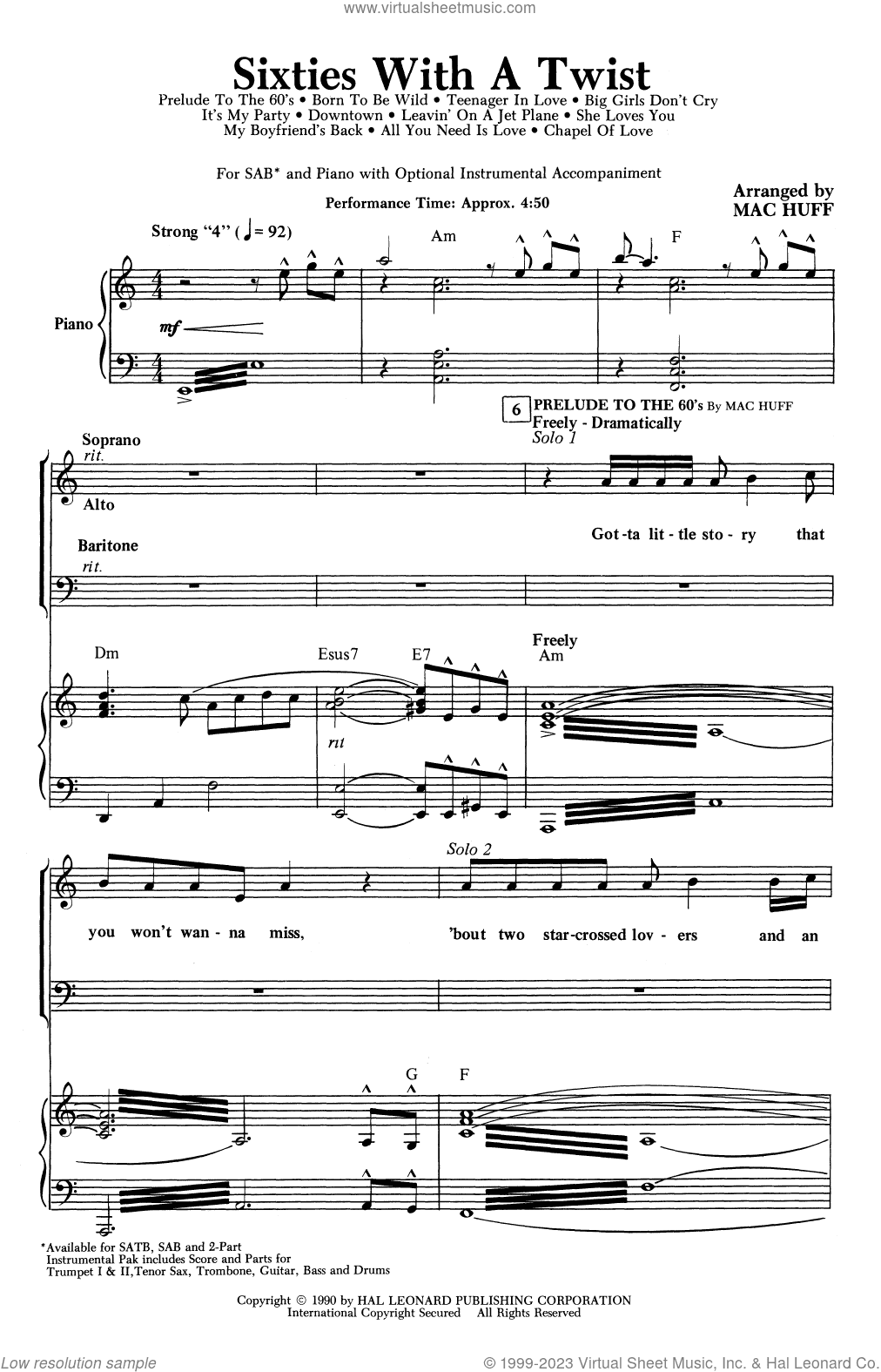 Sixties With A Twist (Medley)
