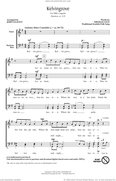 Kelvingrove (arr. John Leavitt)