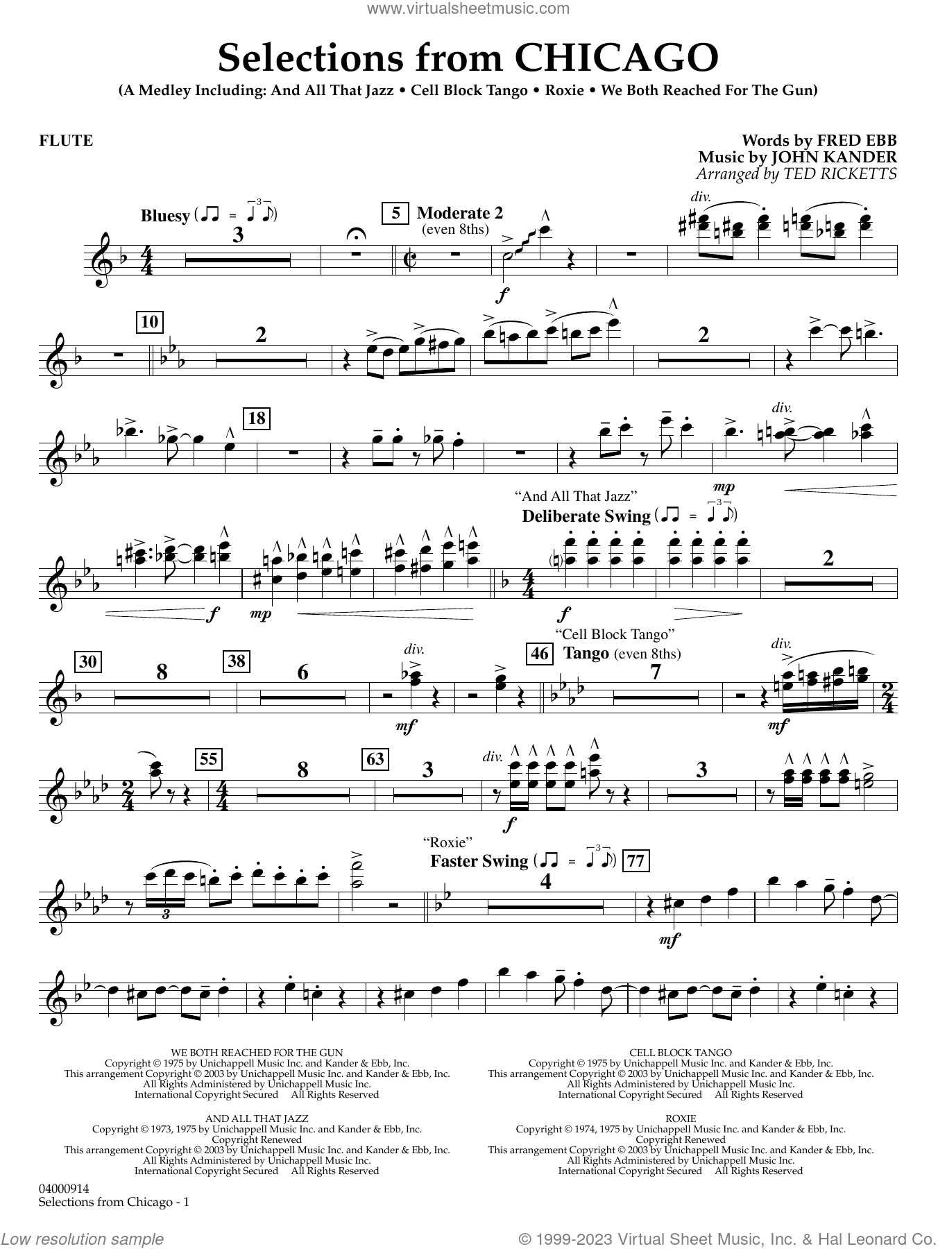 Selections from Chicago (arr. Ted Ricketts)