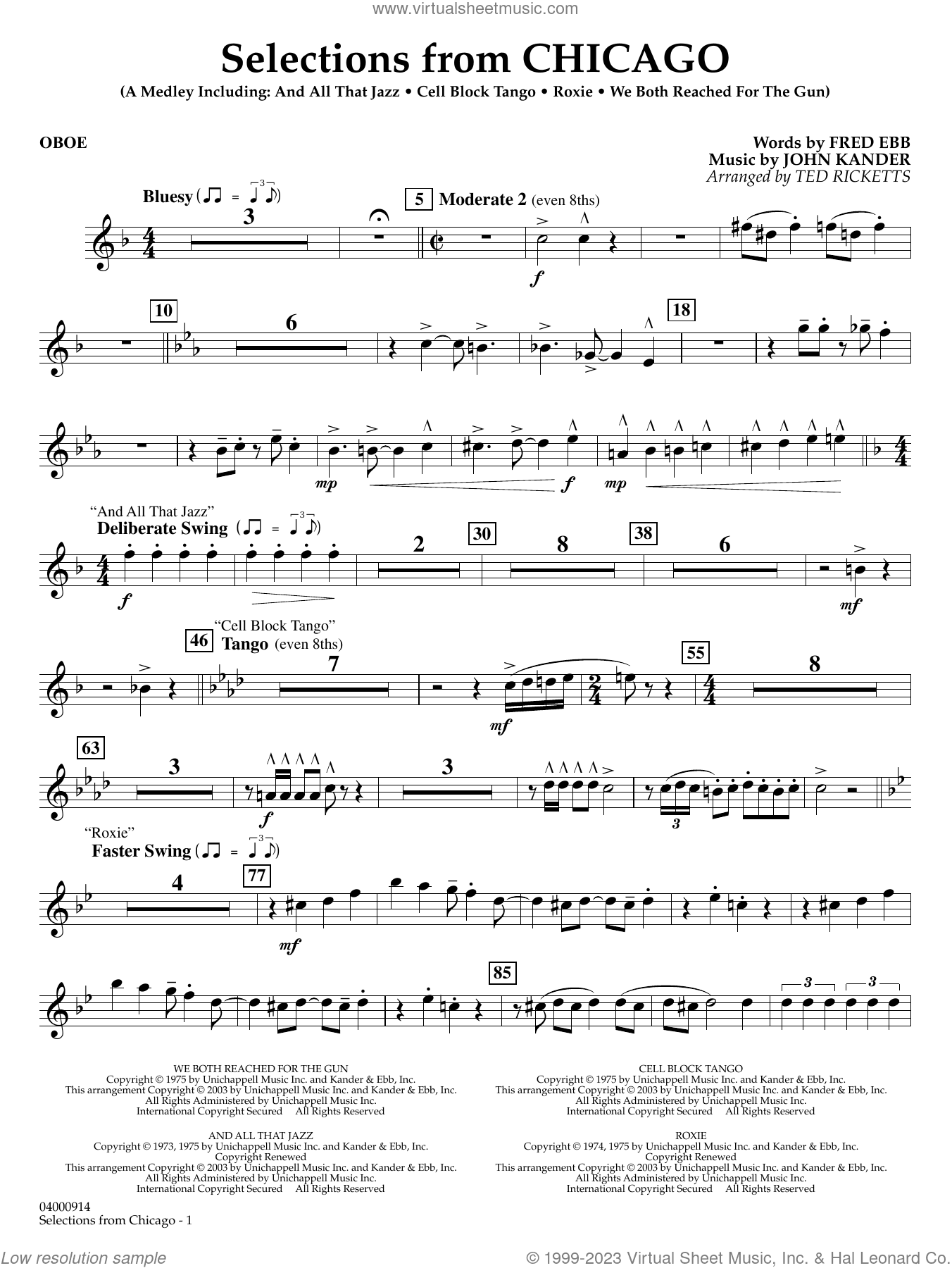 Selections from Chicago (arr. Ted Ricketts)