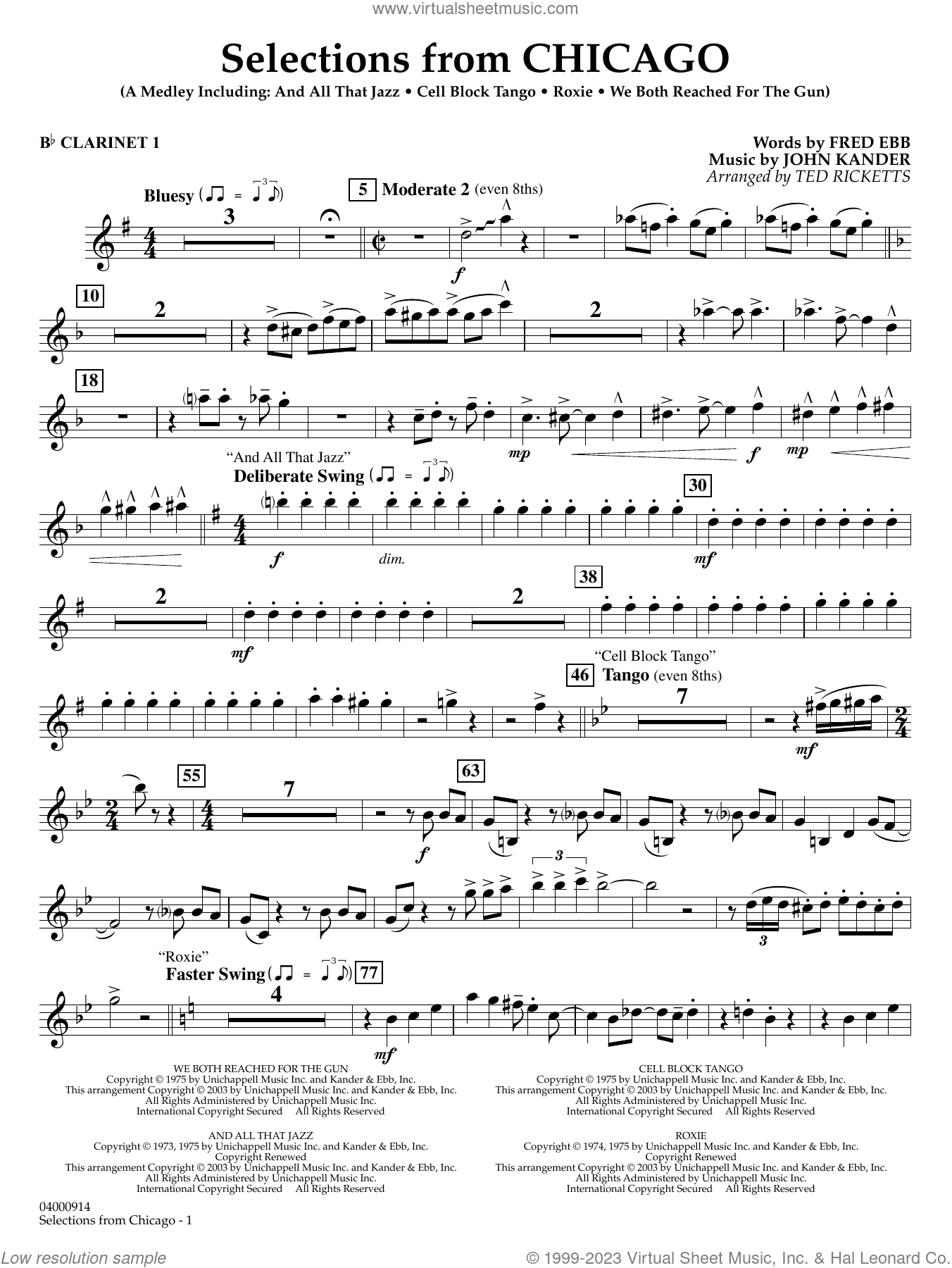 Selections from Chicago (arr. Ted Ricketts)