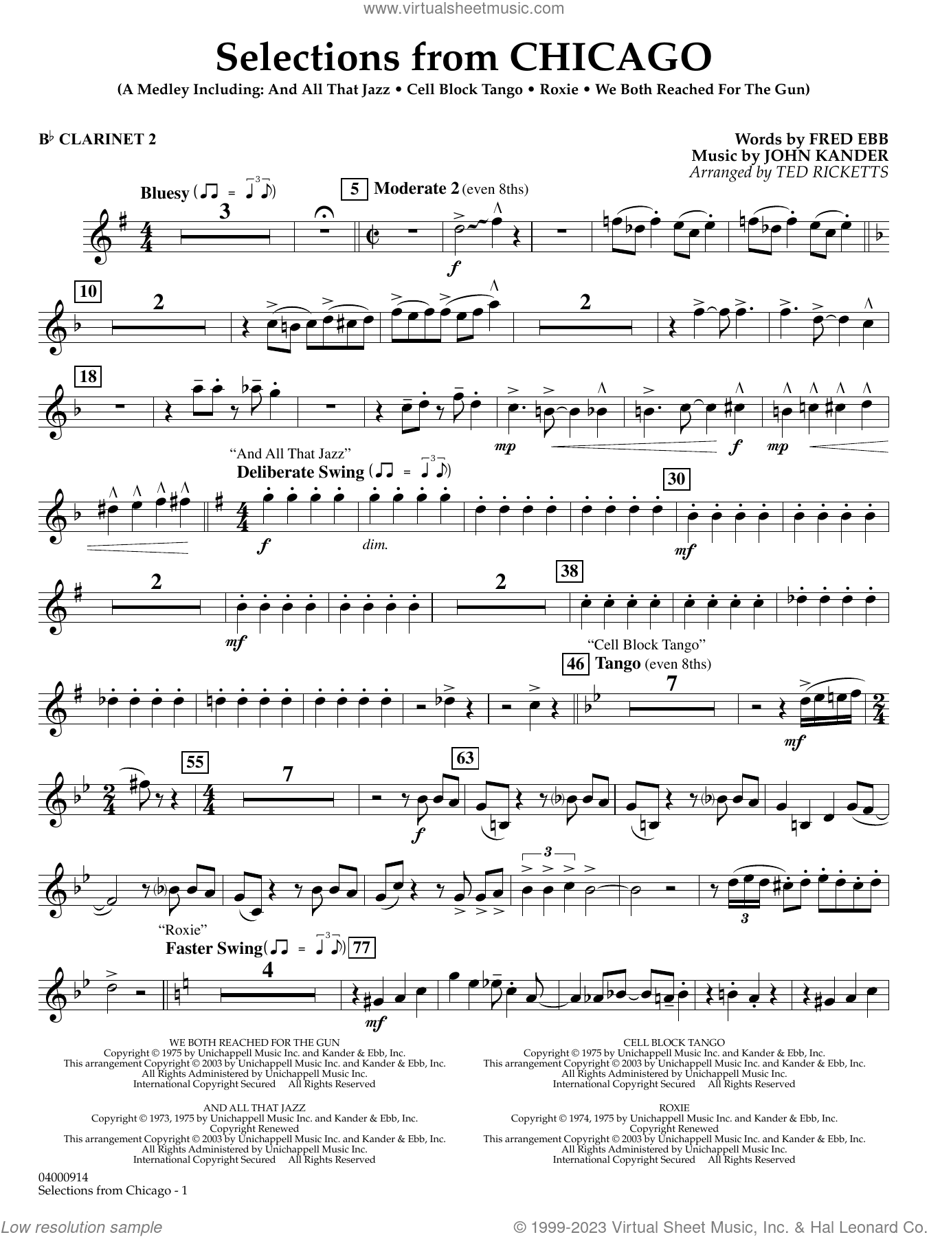 Selections from Chicago (arr. Ted Ricketts)