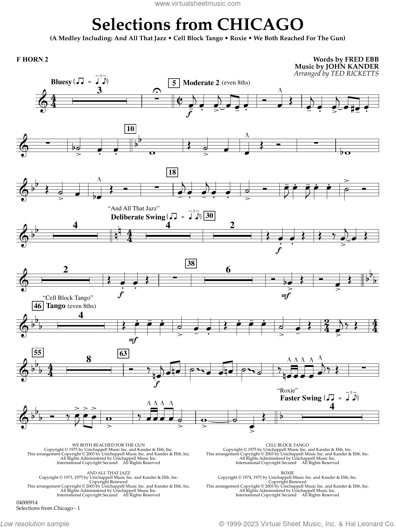 Selections from Chicago (arr. Ted Ricketts)