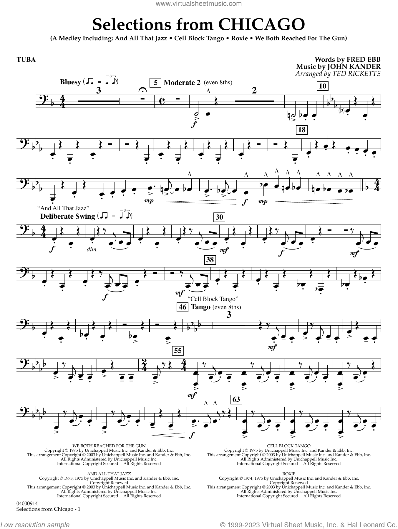 Selections from Chicago (arr. Ted Ricketts)