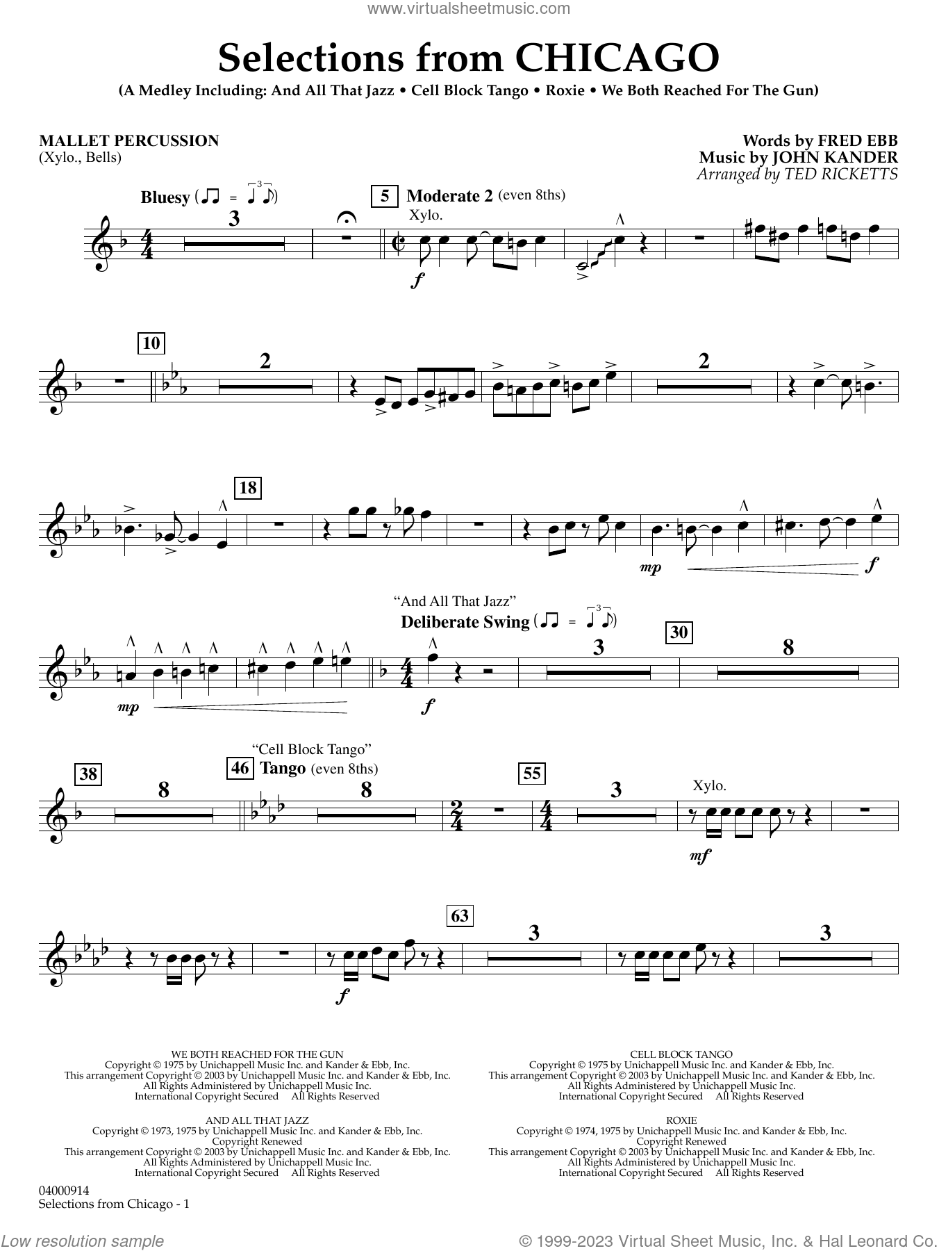 Selections from Chicago (arr. Ted Ricketts)