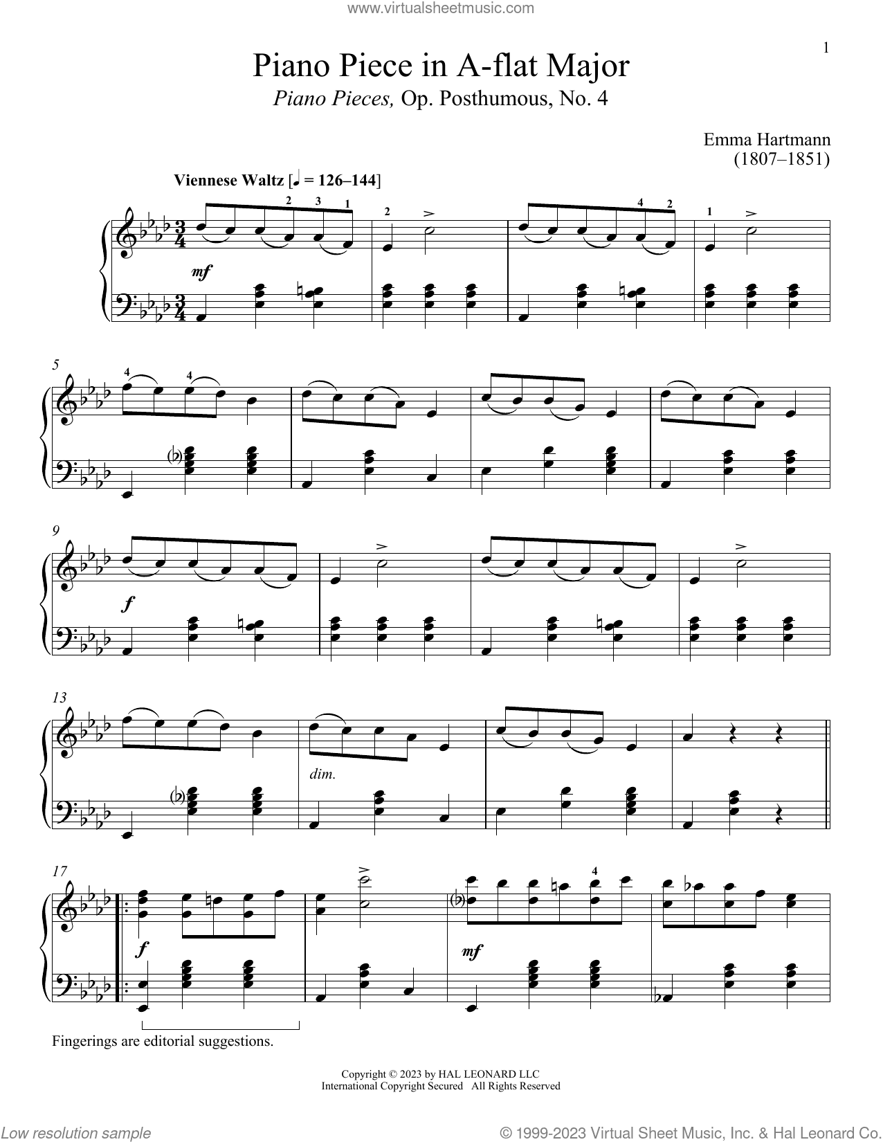Piano Piece in A-flat Major
