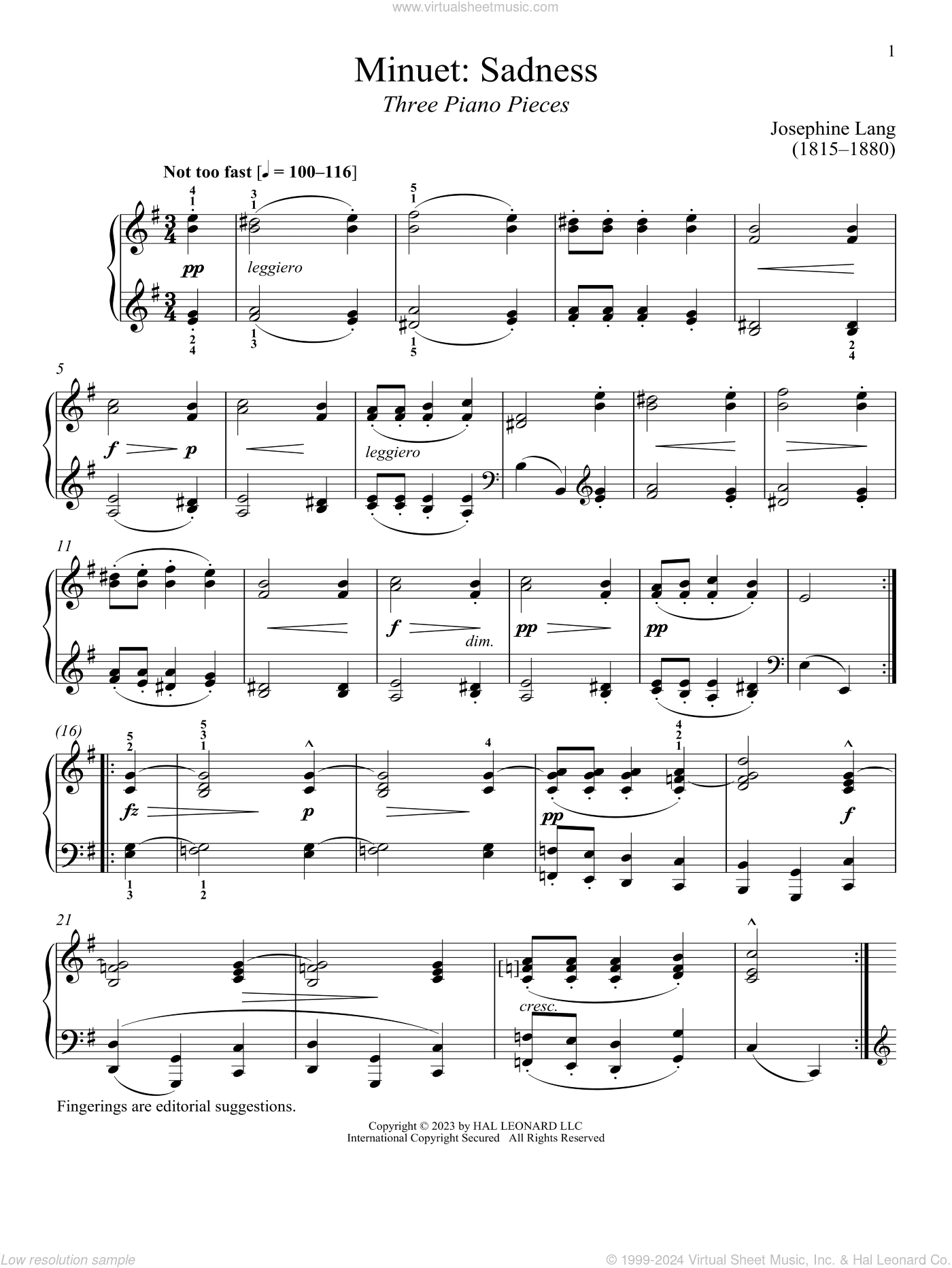 Minuet: Sadness