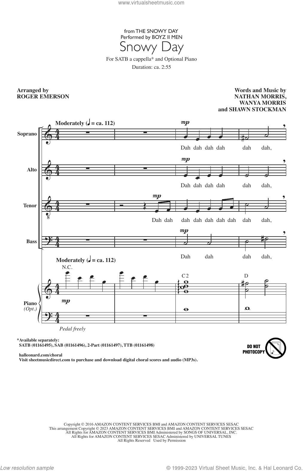Snowy Day (from The Snowy Day) (arr. Roger Emerson)