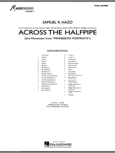 Across the Halfpipe (Mvt. 3 of "Minnesota  Portraits")