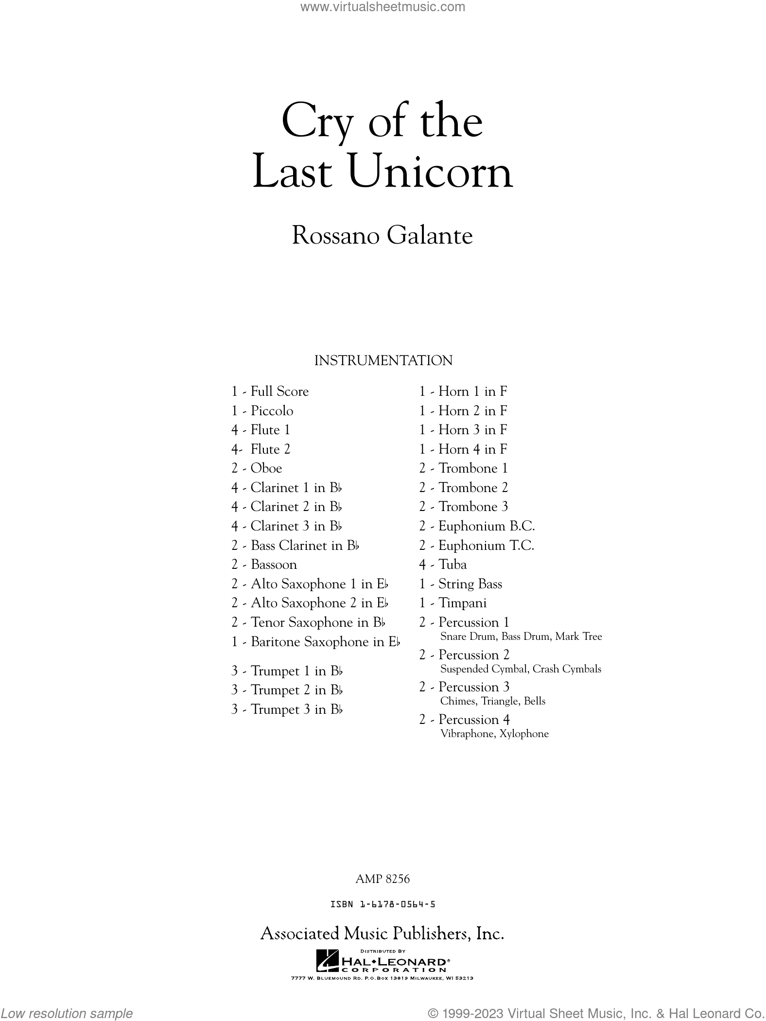 Cry Of The Last Unicorn (COMPLETE)