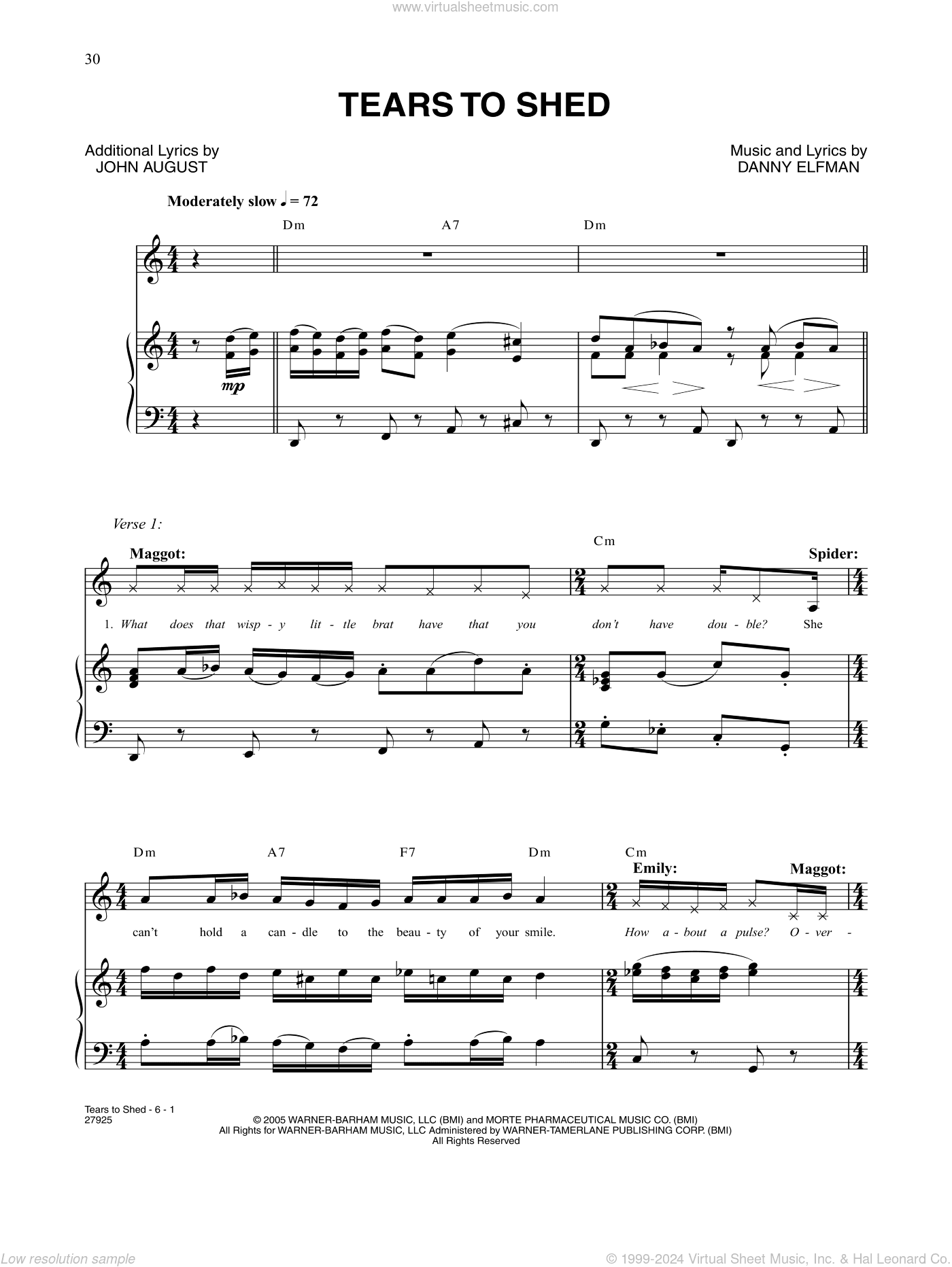 Tears To Shed (from Corpse Bride)