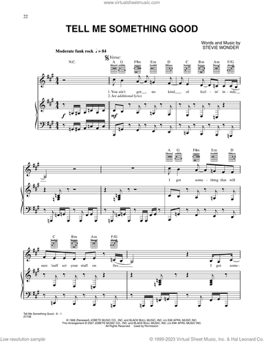 Tell Me Something Good (from Happy Feet)