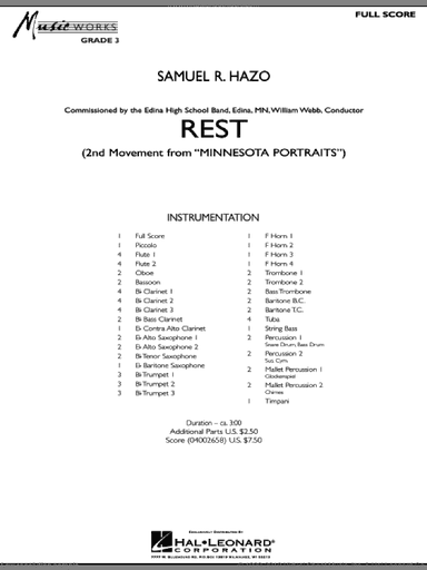 Rest (Mvt. 2 of "Minnesota Portraits") (COMPLETE)