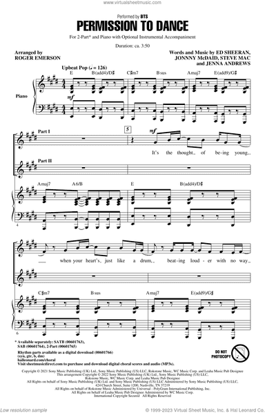 Permission To Dance (arr. Roger Emerson)