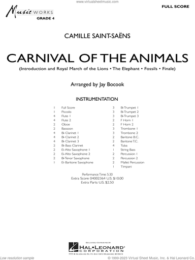Carnival of the Animals (arr. Jay Bocook)