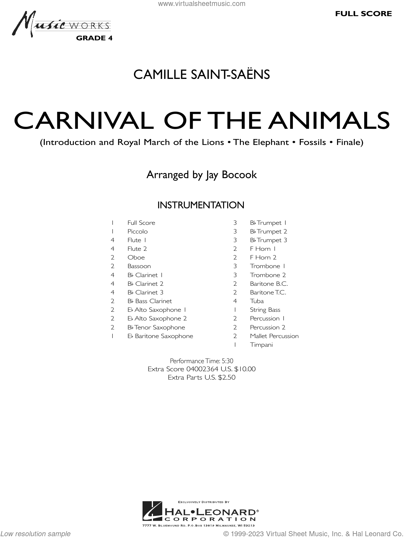Carnival of the Animals (arr. Jay Bocook)