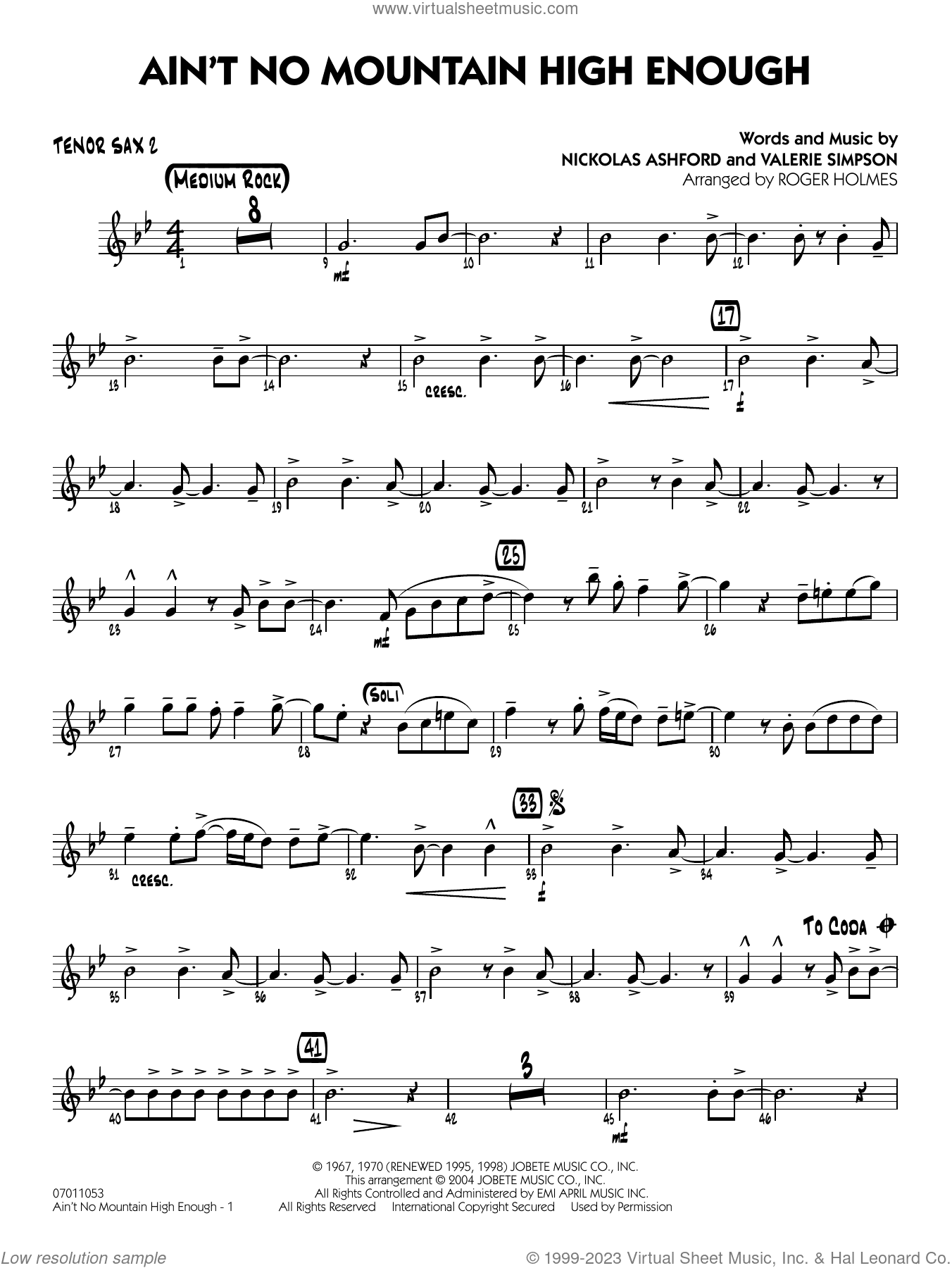 Ain't No Mountain High Enough (arr. Holmes)