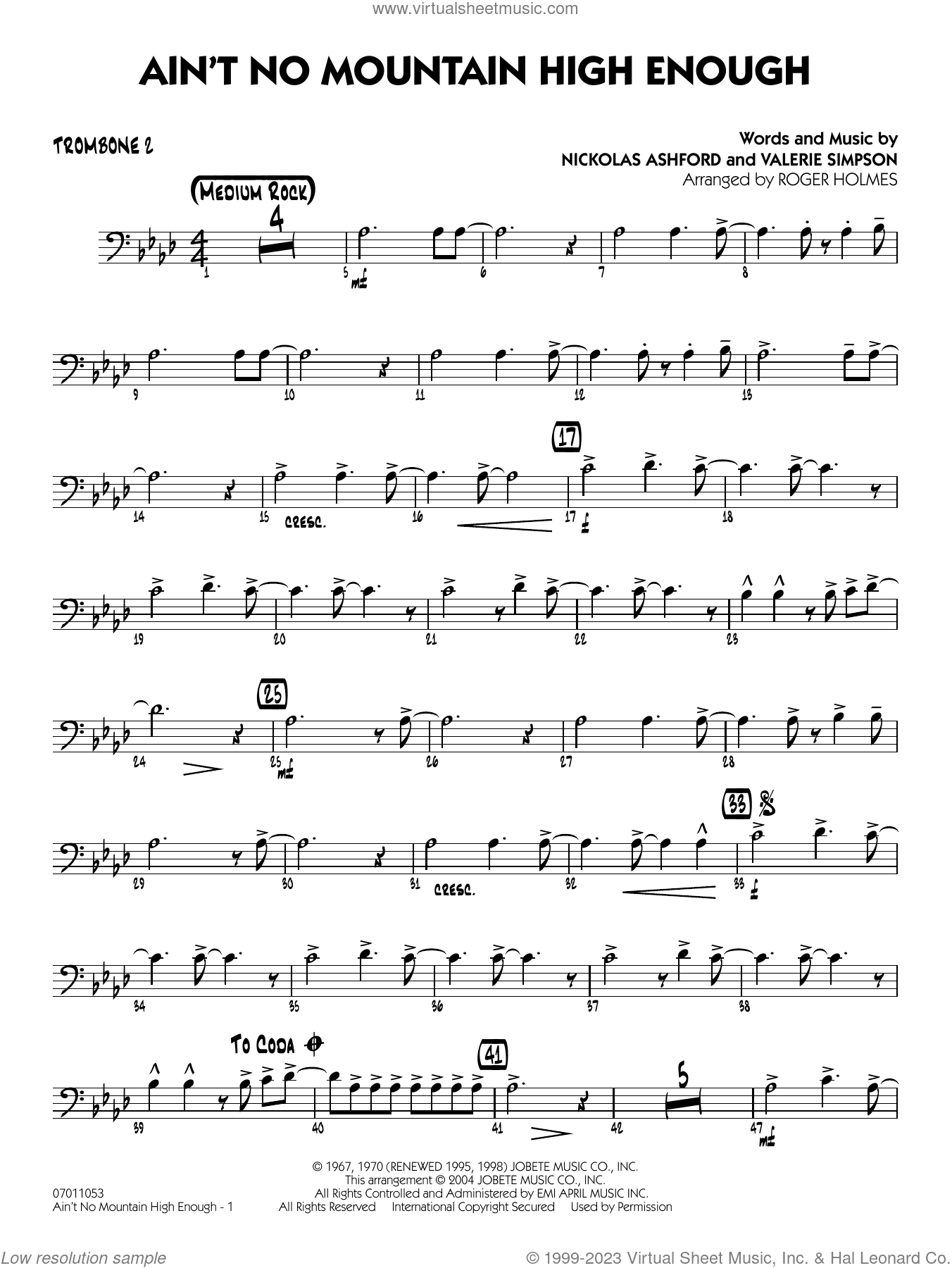 Ain't No Mountain High Enough (arr. Holmes)