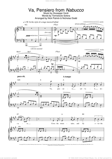 Va, Pensiero (Chorus Of The Hebrew Slaves) (from Nabucco)