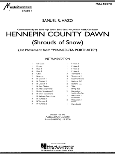 Hennepin County Dawn (Mvt. 1 of Minnesota Portraits)