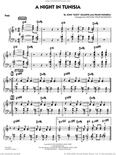 A Night in Tunisia (arr. Mossman)