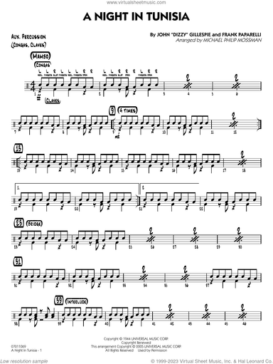 A Night in Tunisia (arr. Mossman)