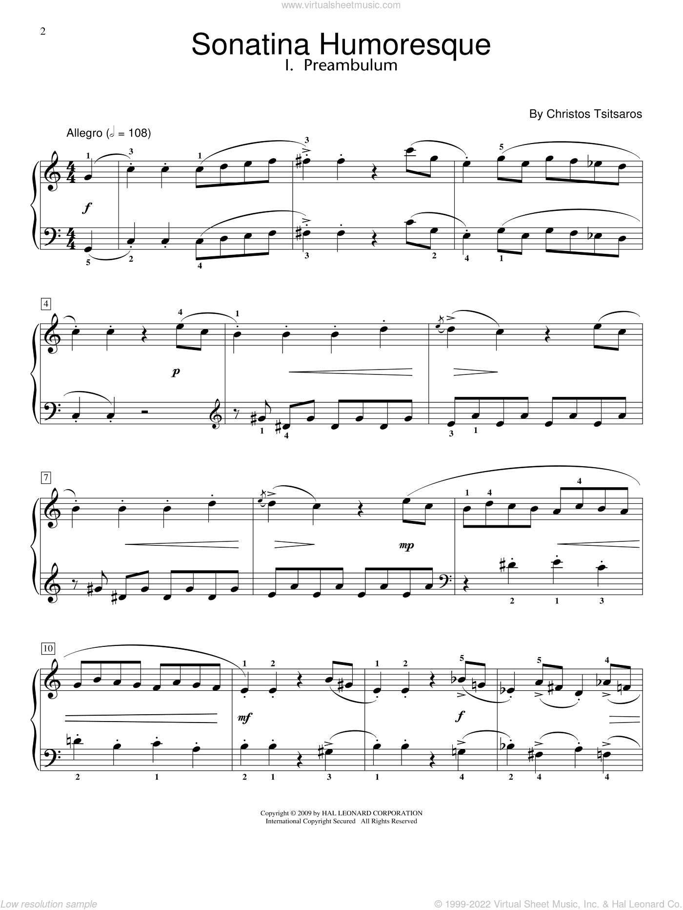 Sonatina Humoresque