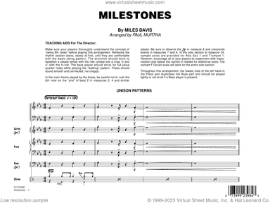Milestones (arr. Paul Murtha) (COMPLETE)