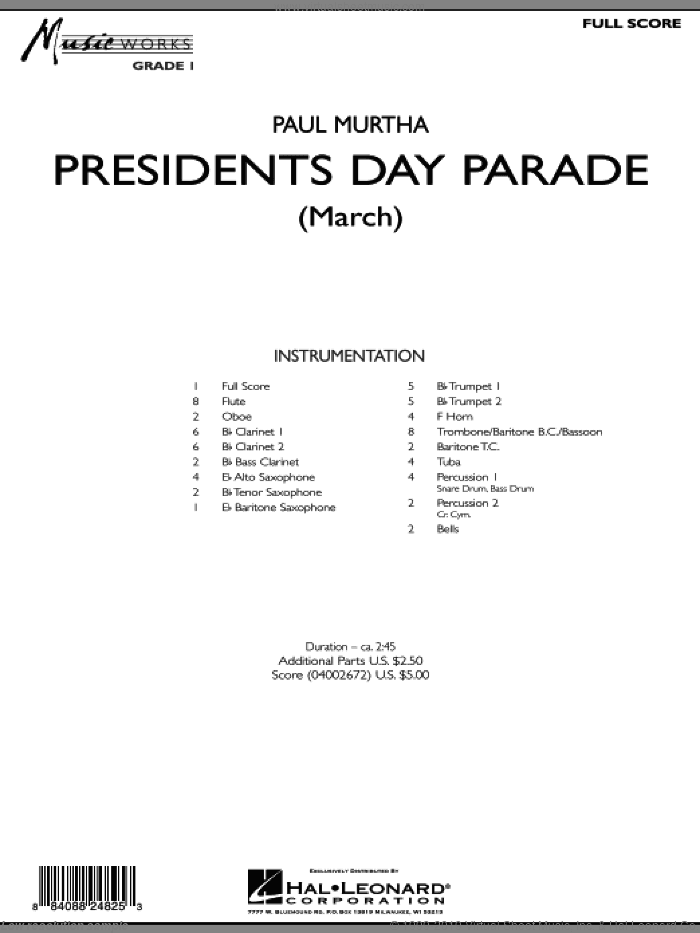 Presidents Day Parade (March) (COMPLETE)