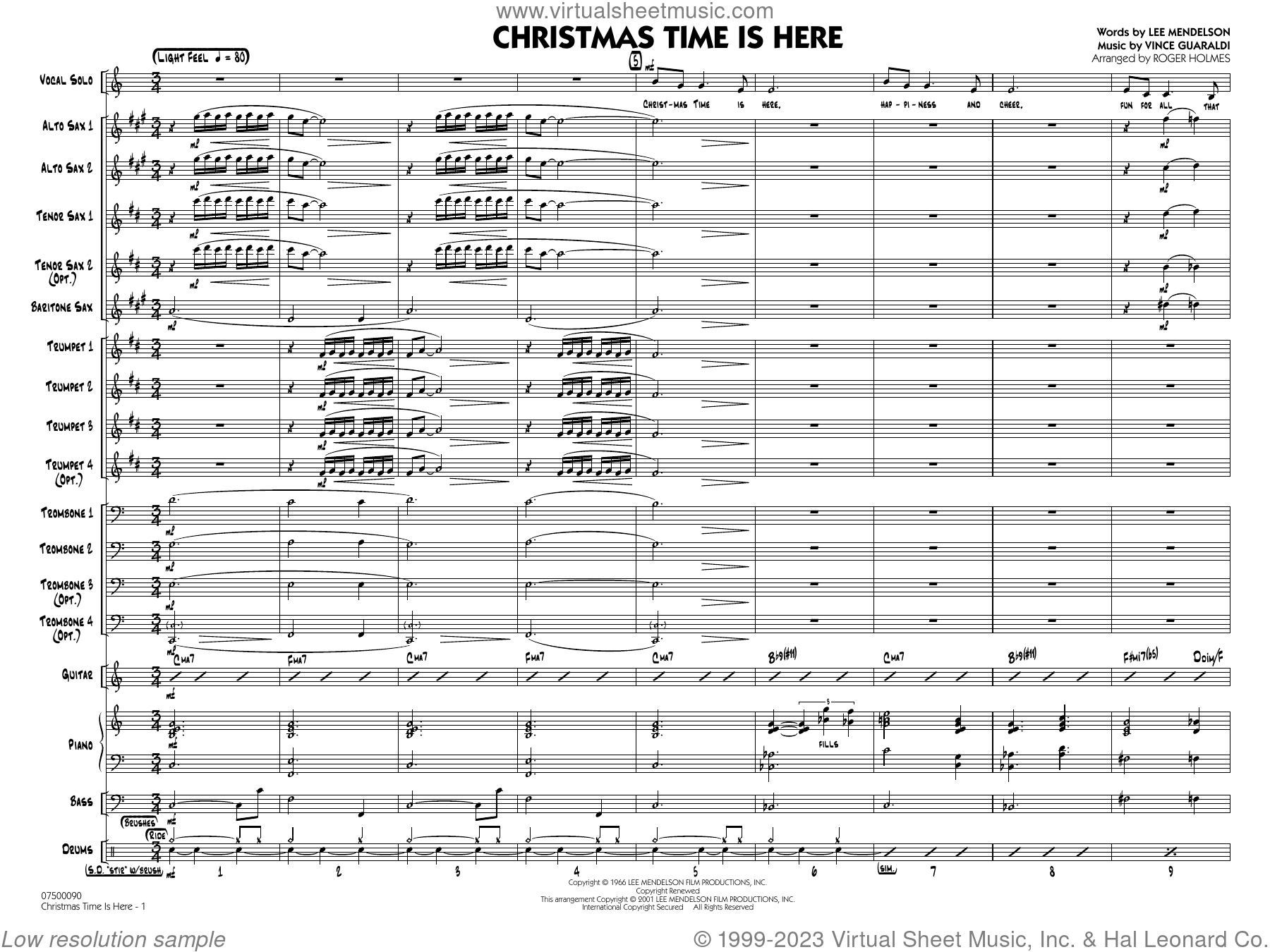 Christmas Time Is Here (arr. Roger Holmes)