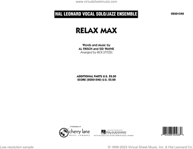 Relax Max (arr. Rick Stitzel) (COMPLETE)