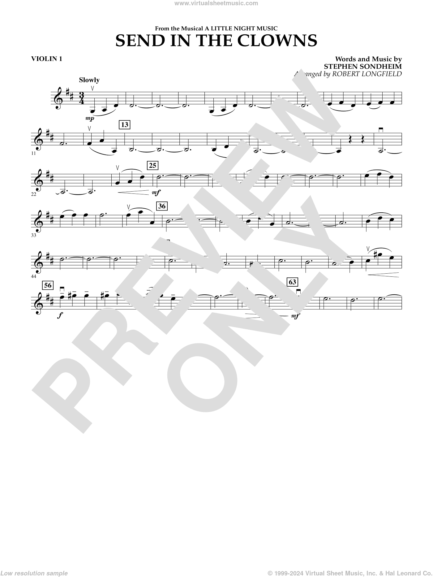 Send in the Clowns (from A Little Night Music) (arr Robert Longfield)