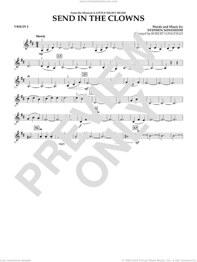 Send in the Clowns (from A Little Night Music) (arr Robert Longfield)