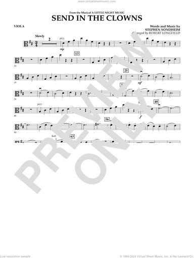 Send in the Clowns (from A Little Night Music) (arr Robert Longfield)